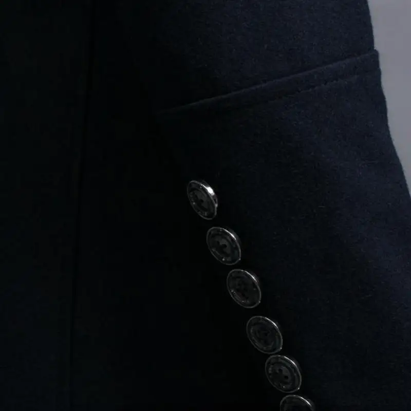 OLN длинное шерстяное пальто мужские Роскошные куртки и пальто с отложным воротником двубортные мужские куртки и пальто плюс размер 6xl Мужская стеганая куртка