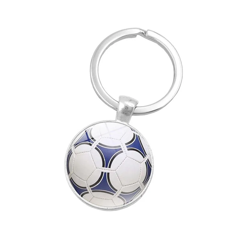 

Hot Sales World Cup Retro Football Time Stone Keychain Key Ring