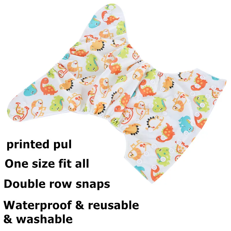 Cloth Diapers 4pcs/set Washable Adjustable Reusable for 0-3years 3-15kg baby