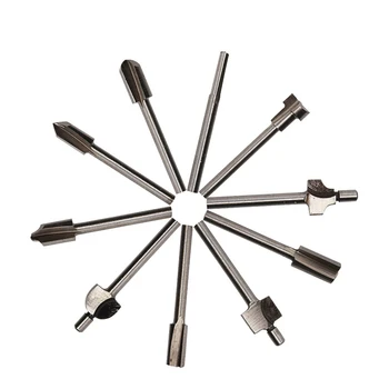 

Rotary Tools Router Bits 1/8inch Shank High Speed Steel Milling Cutters