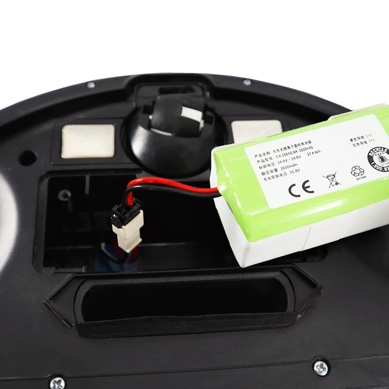 Li-ion Bateria com Escova Lateral para Ordensvor X500 X520 X600 Mamibot Exvac660 Aspirador de pó Robótico Peças Novo 3400mah - Image 2