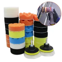 31 шт. 3 дюйма Полировальный Набор для укладки Авто электроинструментов аксессуары клей полировка воска профессиональная губка автомобильная пена дрель