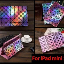 Чехол для ipad mini 1 2 3 цветной Блестящий лазерный Алмазный Флип-Стенд кожаный смарт-чехол для apple ipad мини чехол Аксессуары для планшетов