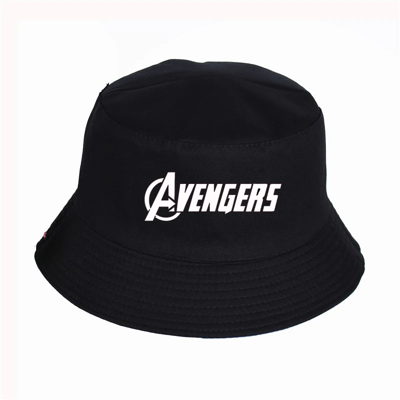 Новинка MARVEL Мстители шапка с принтом женская мужская Панама, шляпа-Панама MARVEL Мстители логотип дизайн плоский солнцезащитный козырек рыбалка, рыбак шляпа
