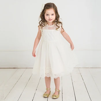 

Summer Lace Mesh Casual Dress for Girls Sleeveless Princess Dress Floral Tulle Party Wedding Dresses Baby Girls Kids Clothing
