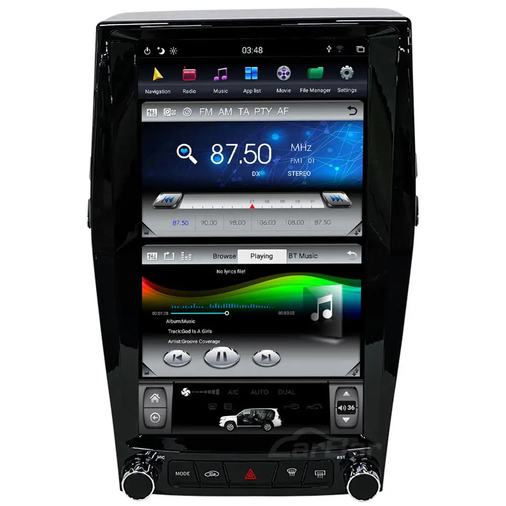 Carbar 13 6 &quotTesla вертикальный экран Android автомобильный DVD GPS Радио Навигация стерео