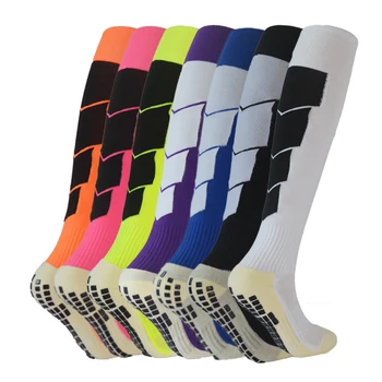 1 Pair Men's Non-Slip Soccer Socks Breathable Knee High Towel Bottom Cycling Hiking Sports Training Women Child Football Socks 1