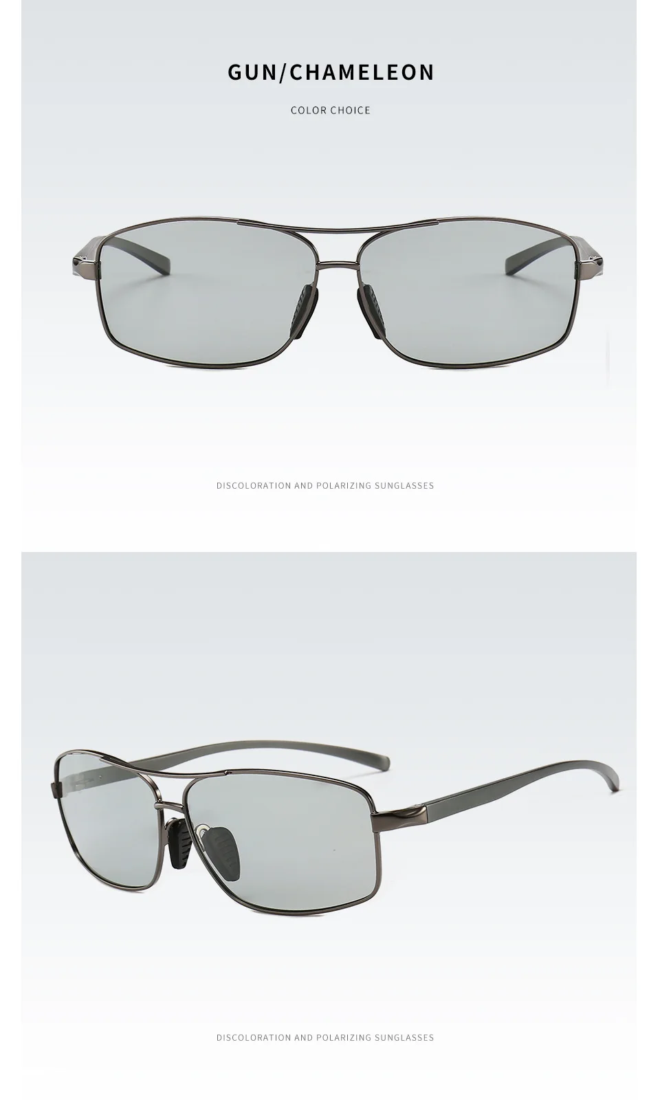 Винтажные Поляризованные мужские солнцезащитные очки с алюминиевым магнием, квадратные солнечные очки, фотохромные солнцезащитные очки ночного видения для вождения для мужчин/wo мужчин
