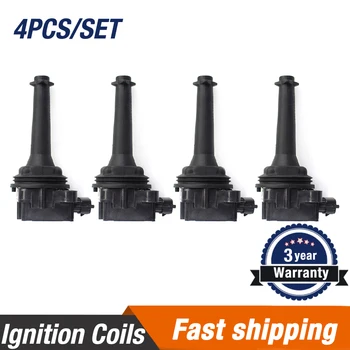 

4pcs Ignition Coils For VOLVO C70 S60 S70 S80 V70 XC70 XC90 2.0 2.3 2.4 2.5 2.9 3.0 T5 T6 91256016 30713416 UF-341 0221604008