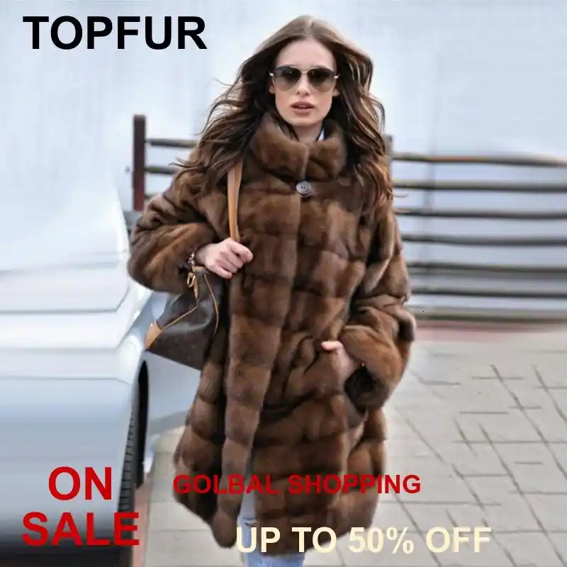plus size real fur coats for sale