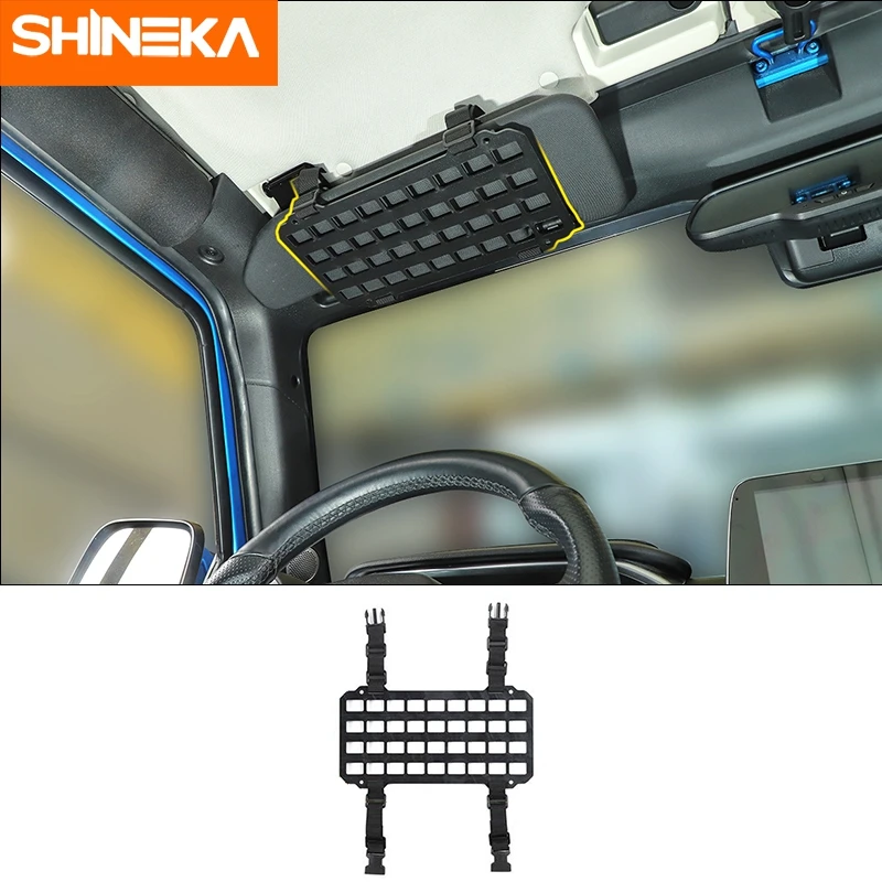 SHINEKACarInteriorFrontSunVisorStorageShelfRacksSunshade