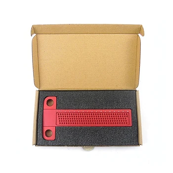 

Aluminum Alloy Wood Measure Ruler Woodworking Scribe T-Type Ruler Hole Scribing Gauge Measuring Tool