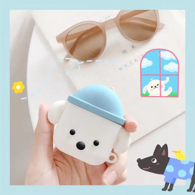 Small Cartoon Dog Pattern Protective Case Shockproof Soft Silicone Cover Skin Protector for Airpods 1/2 Charging Box Accessories