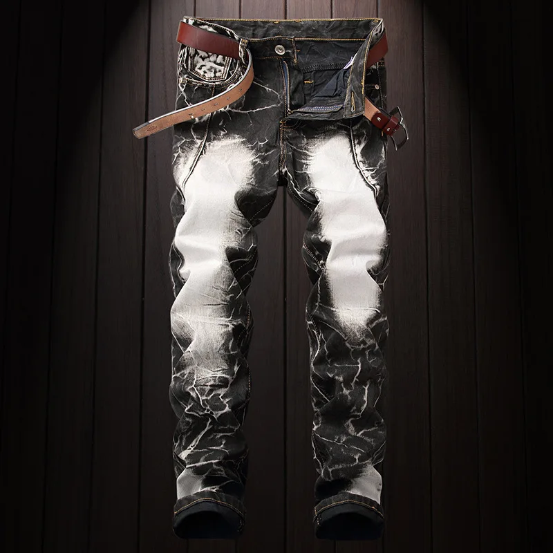 

Europe and the United States jeans men washed personality embroider street cross-border exclusively for men's trousers