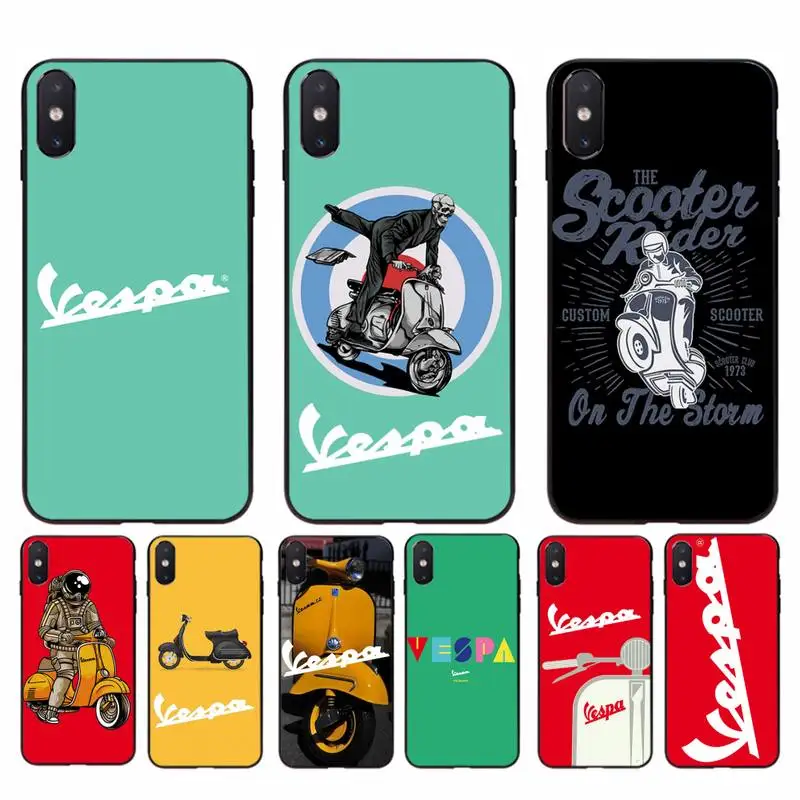 Мягкий чехол для телефона Babaite Vespa Scooter iphone 11 Pro Max X XS MAX 6 6s 7 8 plus 5 5S 5SE XR SE2020 |