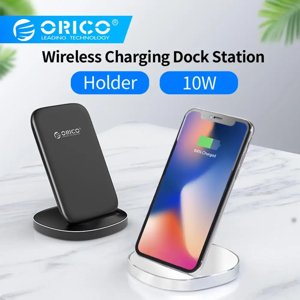  ORICO Schnelle Wireless Charging Dock Station Qi Drahtlose Ladegerät für iPhone X XS 8 Samsung Tele