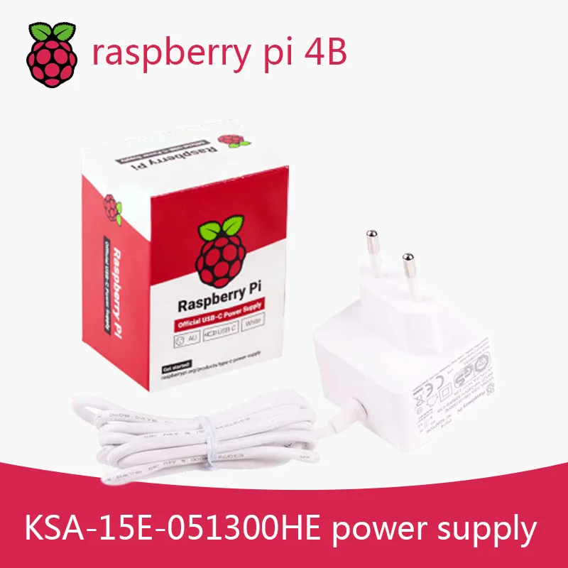 Raspberry Pi 15,3 Вт USB-C источник питания официальный и рекомендуемый USB-C источник питания для Raspberry Pi 4