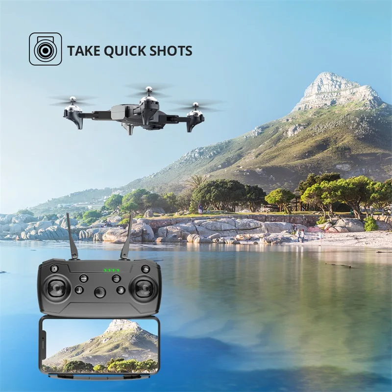 DEERC D10 RC Quadcopter Drone With 1080P HD Camera 5G FPV Live Video 3D Flip Long Flight Beginners RC Helicopter Foldable Toys large rc helicopters