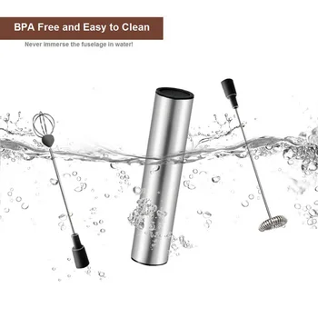 

Electric Automatic Handheld Milk Foam Frother Whisk USB Rechargeable Mixer Portable Kitchen Coffee Whisk Tool