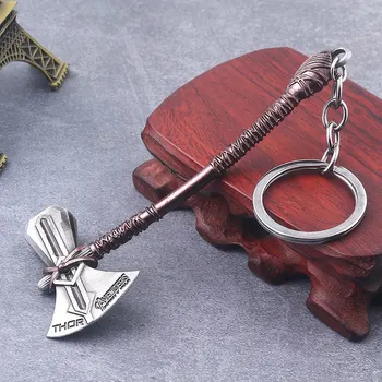 

Marvel The Avengers 3 Infinity War Thor Axe Hammer Keychain Thor Stormbreaker Key Chain for Movie Fans Car Keyring Jewelry
