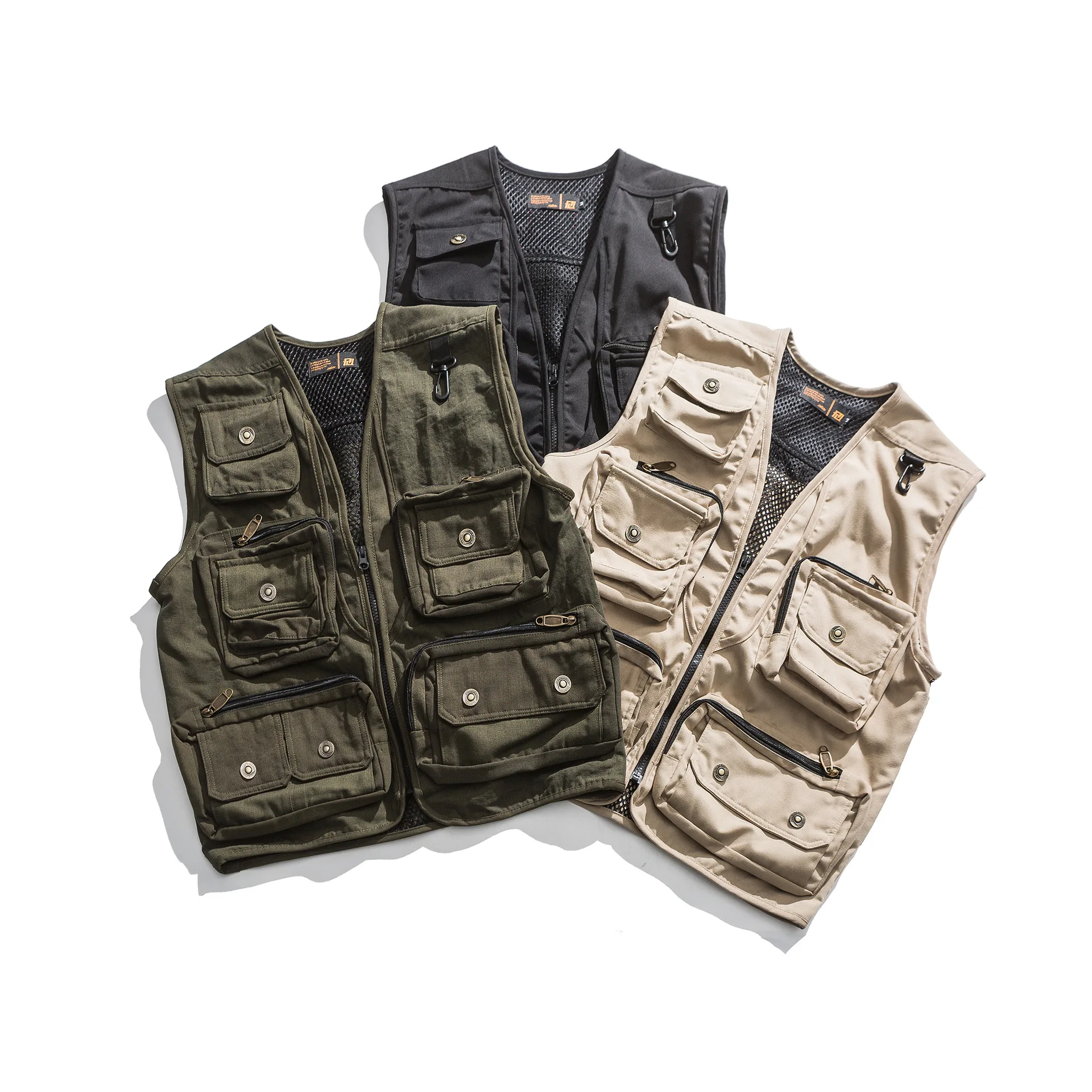 

Wu Air Spring Japanese-style Popular Brand Casual Coat Loose-Fit Multi-pockets Jacket Couples Vest Retro Frock Vest Men's