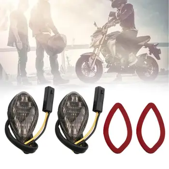 

2PCS LED Motorcycle Turn Signals Light 12V LED Car Light Tail Flasher Blinker Motorcycle Flashing Lights For Honda Grom