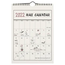 

1pc Practical Hanging Calendar 2022 Wall-mounted Calendar (Assorted Color)