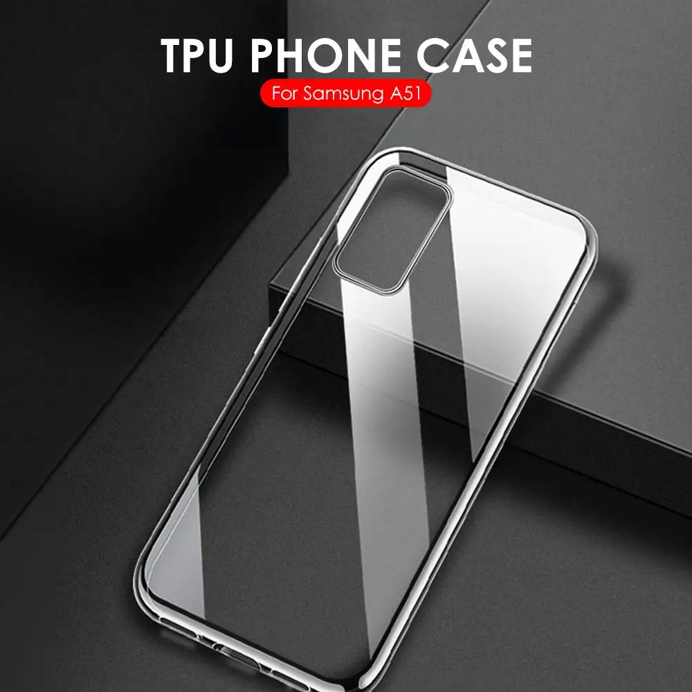 Прозрачный чехол для телефона Samsung Galaxy A51 A71 на SM A515F A715F 2019 мягкий силиконовый A 51
