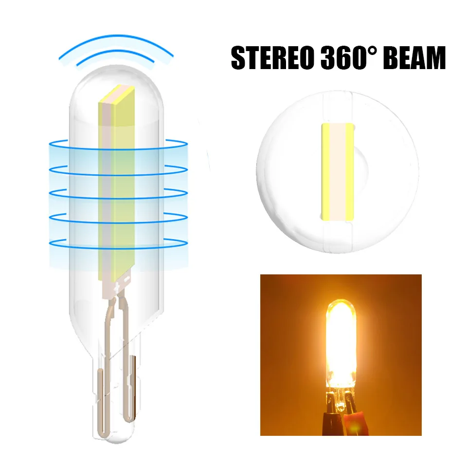 2PC ̾ COB T15 LED W16W  ȣ   902 921 ̹     ȭƮ 6000K 12V