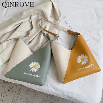 

Panelled Color Handbags for Women 2020 Pu-leather Composite Bag Ladies Hand Bag Patchwork Cute Fashion Middle Shopper Eco Bag