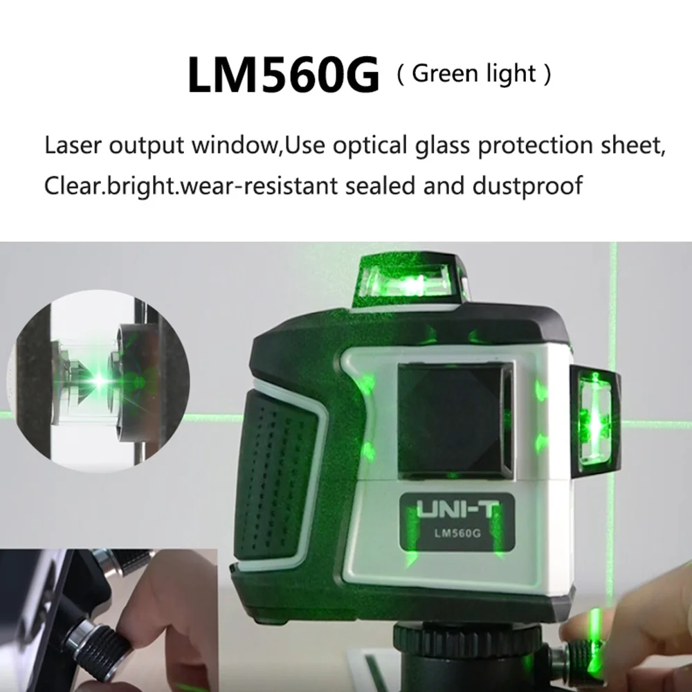 Uni-t LM560 лазерный уровень 3D 12 линий 360 горизонтальный вертикальный крест LM560 красный и зеленый лазерный уровень