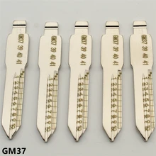 XIEAILI OEM 30 шт. NO.26 GM37 гравировка линии ключа лезвия резки зубов нерезанное лезвие ключа для Buick K422
