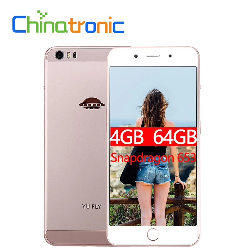 YU FLY F9 4G FDD LTE 4 Гб 64 Гб мобильный телефон 6," FHD+ 16 МП 4180 мАч Восьмиядерный Snapdragon 653