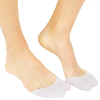 

JHD-Silicone Toe Cap Protector by (2 Pairs)Silicone Toe Cover and Sleeve Big Toe Protection Silicone Bandage for Ball of Foot, M