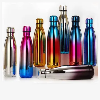 

500ML New Design Double Wall Stainless Steel Water Bottle Tumbler Insulated Vacuum Flask Thermos for Sport Water Bottles