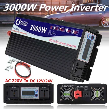 

Power Inverter DC 12V/24V To AC 220V 3000W Peak- Modified Sine Wave Power Voltage Transformer Inverter Converter For Car/Home