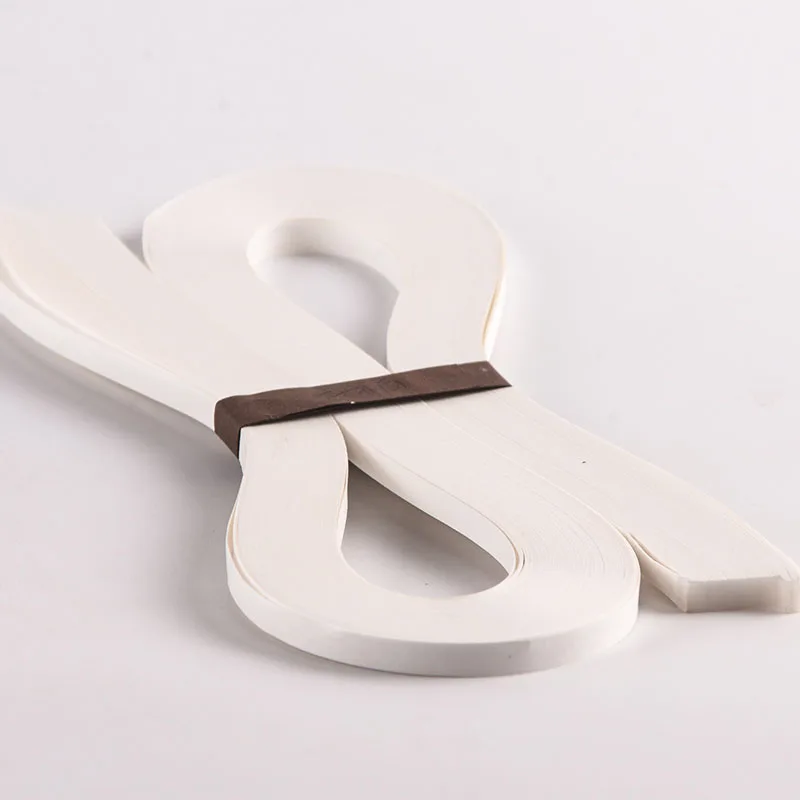 120 Quilling Paper Strips 21inch Long 5mm Wide Origami Art Handmade DIY Craft Paper Single White Brown Color