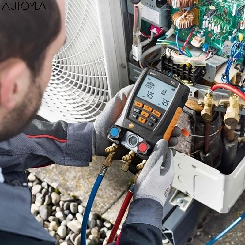 Testo 549 Refrigerant Manifold Gauge Set AirConditioning Pressure