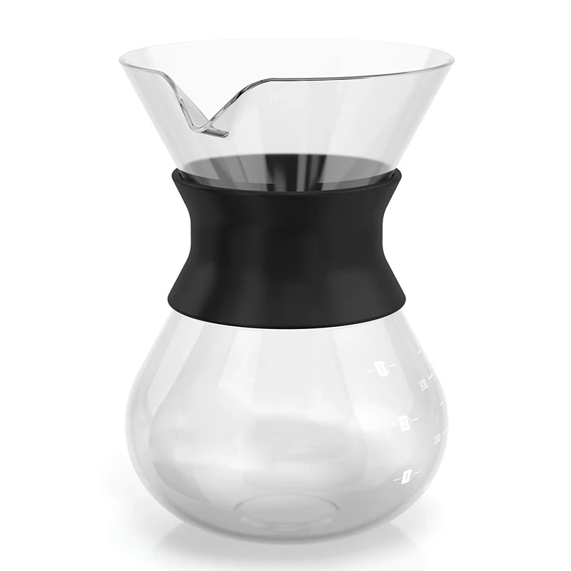 

Hot Sale Pour Over Brewer-Unlock Flavor with Paperless Filter and Carafe Elegant Coffee Dripper Pot