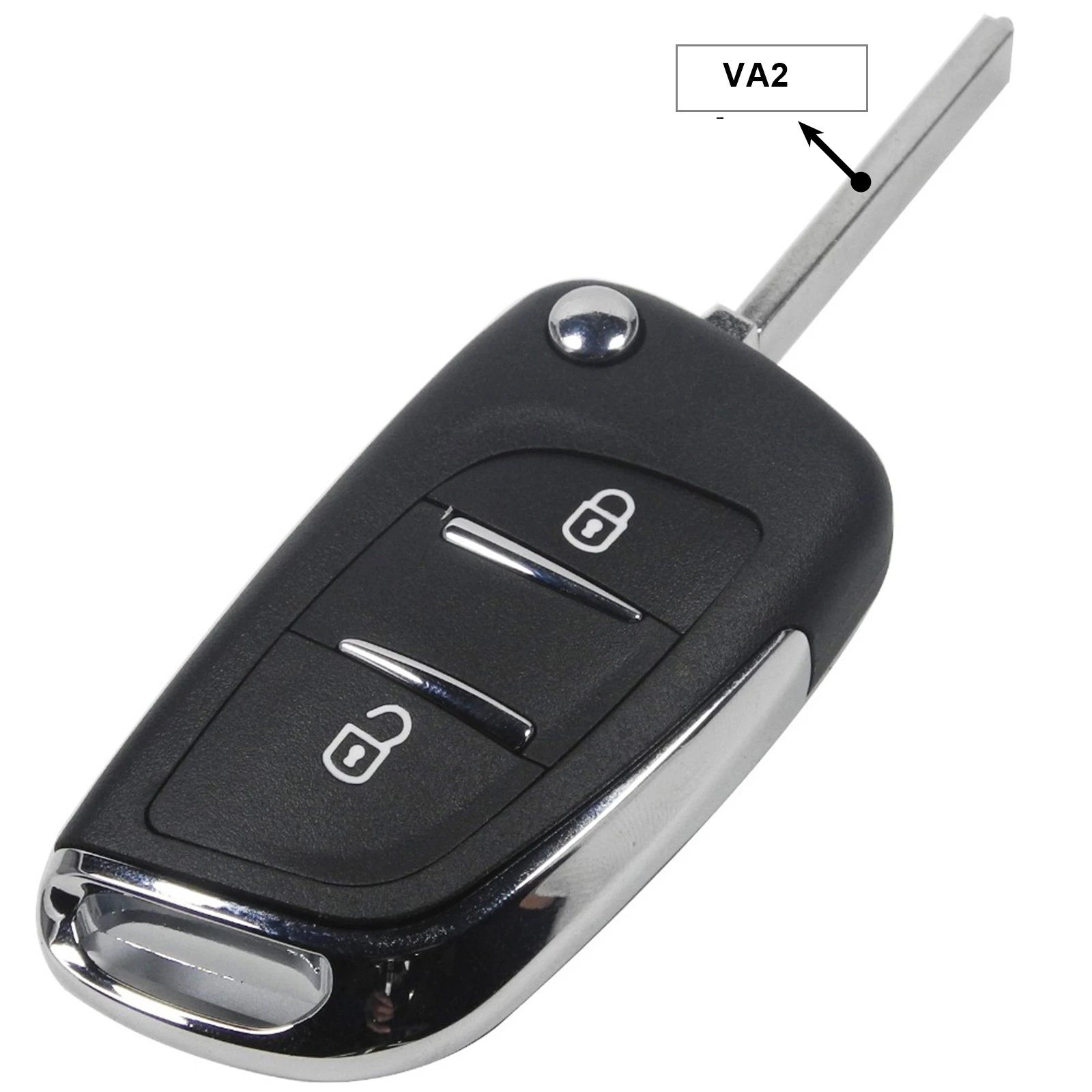 Складной автомобильный ключ jingyuqin AUTEWODE для Citroen C5 C4 Hatch Coupe VTR C6 C8 C2 Berlingo Xsara Picasso CE0523 VA2 Blade - Количество кнопок: 2 Button VA2