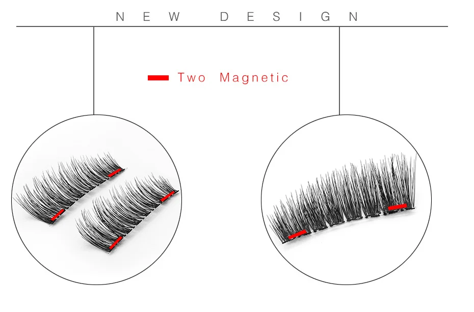 2 магнитных наращивания ресниц натуральные накладные ресницы на магнитах многоразовые 3D Магнитные Накладные ресницы макияж 52HB-4