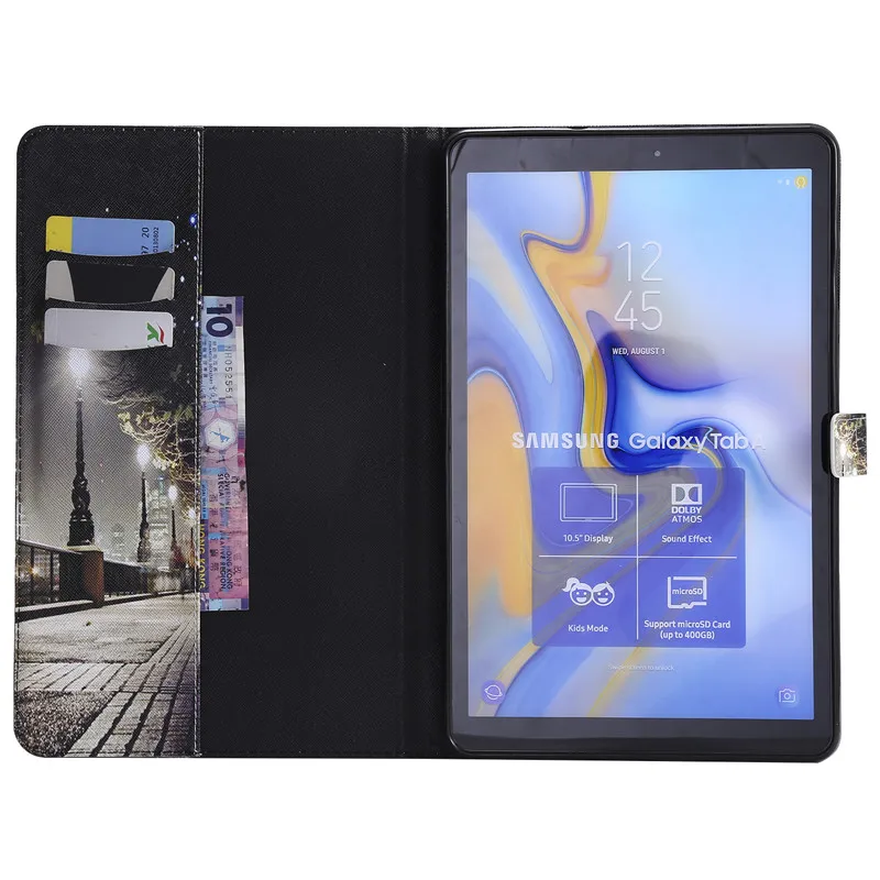 Wekays для samsung Tab A2 10,5 T590 кожаный чехол с мультяшным котом для samsung Galaxy Tab A 10,5 дюймов 2018 T590 T595 чехлы