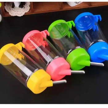 

New Foldable Pet Dog Drinking Water Bottles Travel Hand Held Puppy Dogs Squeeze Water Bottle Dispenser Flip Down Water Pan Bottl