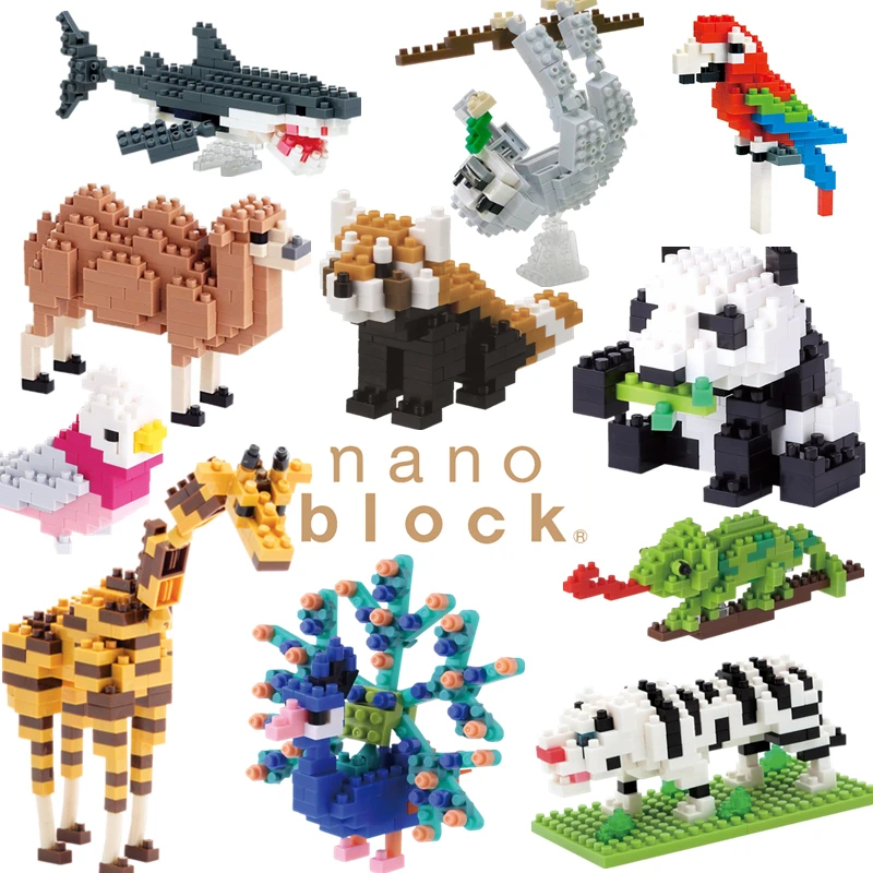 Огромная коллекция NANOBLOCK-Выберите свой дизайн-строительные блоки микро-размера |