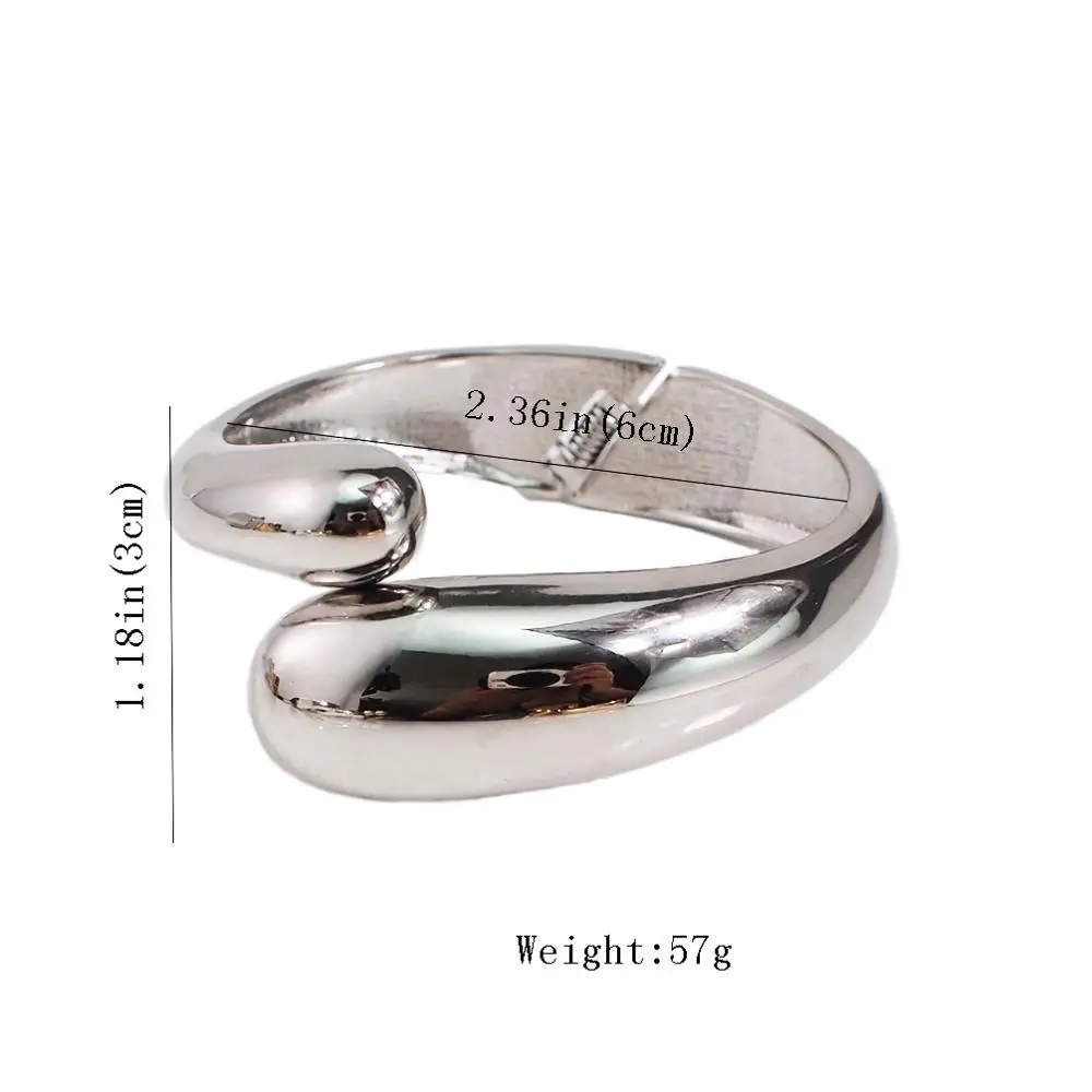 Bangle Bracelet Mixed Color Simple Bracelet For Women Statement Alloy Cuff Opening Rough Bangles Fashion Jewelry Party Wedding bangle bracelet
