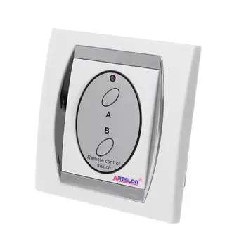 

Wireless Digital 2 - channel White Light Lamp Remote Control Switch Power L41F