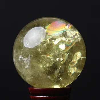 

Natural Topaz Ball Ornament Natural Crystal Raw Stone Polished Crystal Stone Ornament