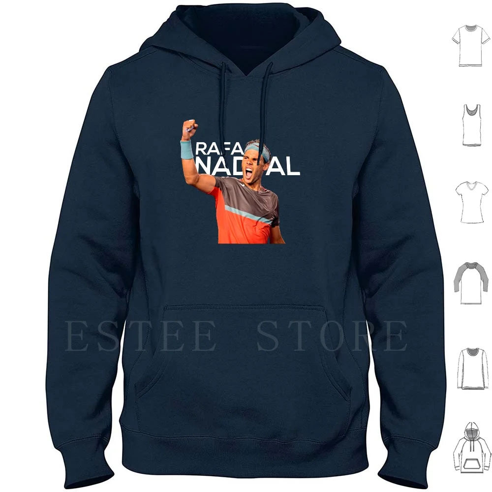 Rafa Nada : King Felpa Con Cappuccio Manica Lunga Swim Hitachi Nadal Spagna Sport Tennis Vieni Su Rafa White Rafa
