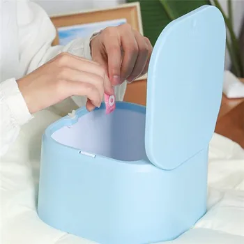 

1Pcs Mini Double-layer Waste Bins Multi-function Desktop Pressure Capped Trash box Can Kitchen Office Garbage Storage Bucket