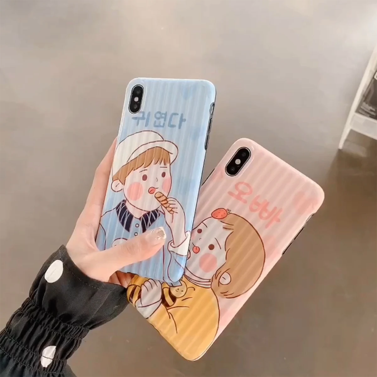 Lovers boys and girls luggage case For iphone 6 7 8 Plus IX XR6.1XMAX6.5 Cover iphone xs case  phone case iphone 8 case